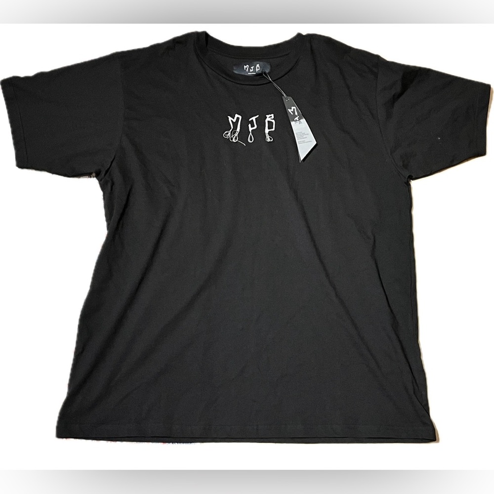 NWT - MJB Marc Jacques Burton Thread Logo Festival Black Tee-Shirt Size 3X
